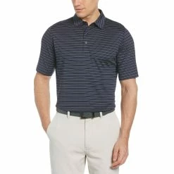 Callaway Fine Line Ventilated Stripe Polo -golf ball Shop callaway fine line ventilated stripe polo peacoat 01 38722.1679518314