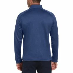 Callaway Midweight Waffle Knit Fleece 1/4 Zip -golf ball Shop callaway midweight waffle knit fleece 1 4 zip dark moody blue heather 02 42514.1659042872