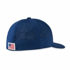 Callaway Riviera Fitted Hat -golf ball Shop callaway riviera fitted hat navy red flag 02 18419.1642694551