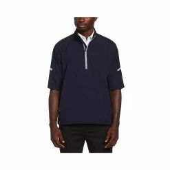 Callaway Swing Tech Blocked 1/4 Zip Windbreaker -golf ball Shop callaway swing tech blocked 1 4 zip windbreaker peacoat 01 24202.1644508098