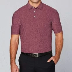 Callaway Tour Authentic Heather Striped Polo -golf ball Shop callaway tour authentic heather striped polo mauve orchid heather 01 94372.1632414155