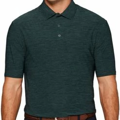 Callaway Tour Authentic Heather Striped Polo -golf ball Shop callaway tour authentic heather striped polo pine heather 01 07137.1632414155