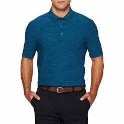 Callaway Tour Authentic Heather Striped Polo -golf ball Shop callaway tour authentic heather striped polo poseidon heather 01 88821.1632414112
