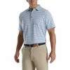 FootJoy Accented Stripe Lisle Self Collar Polo -golf ball Shop footjoy accented stripe lisle self collar polo dove grey white royal 01 99458.1673904696