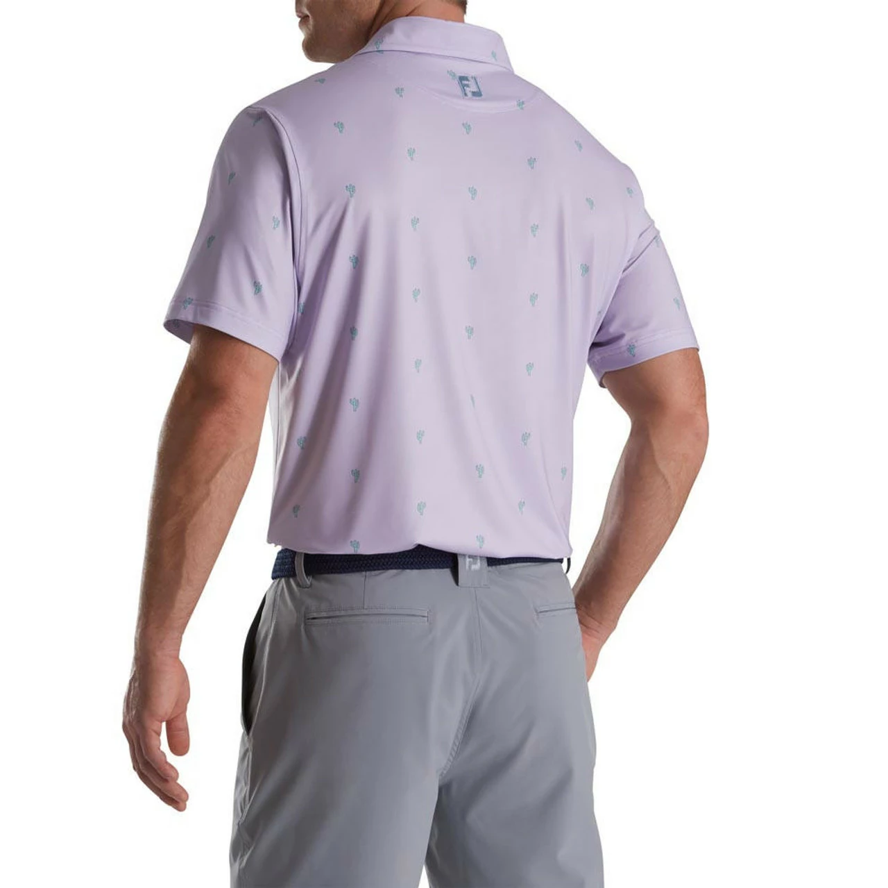 FootJoy Cactus Print Lisle Self Collar Polo 12 FootJoy Cactus Print Lisle Self Collar Polo - Image 10