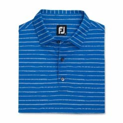 FootJoy Chalk Line Print Stretch Pique Self Collar Polo -golf ball Shop footjoy chalk line print stretch pique self collar polo royal dove grey 04 68074.1673901327