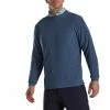 FootJoy Crewneck Pullover -golf ball Shop footjoy crewneck pullover bluestone 01 19647.1673904911