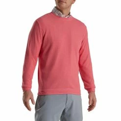 FootJoy Crewneck Pullover -golf ball Shop footjoy crewneck pullover watermelon 01 53541.1673901171