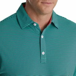 FootJoy Feeder Stripe Mix Stretch Pique Self Collar Polo 16 FootJoy Feeder Stripe Mix Stretch Pique Self Collar Polo -golf ball Shop footjoy feeder stripe mix stretch pique self collar polo navy sea green 03 88271.1673902056