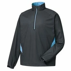 FootJoy FJ HydroKnit Rain Pullover 9 FootJoy FJ HydroKnit Rain Pullover -golf ball Shop footjoy fj hydroknit rain pullover charcoal light blue 01 28792.1659043372