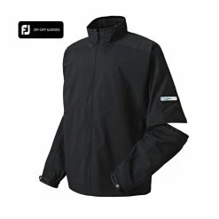 FootJoy FJ HydroLite Rain Jacket Zip-Off Sleeves -golf ball Shop footjoy fj hydrolite rain jacket zip off sleeves black 03 92983.1632931061