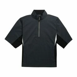 FootJoy FJ Hydrolite Short Sleeve Rain Shirt -golf ball Shop footjoy fj hydrolite short sleeve rain shirt charcoal black houndstooth 01 59041.1676494364