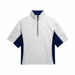FootJoy FJ Hydrolite Short Sleeve Rain Shirt -golf ball Shop footjoy fj hydrolite short sleeve rain shirt white royal black houndstooth 01 30510.1676494363