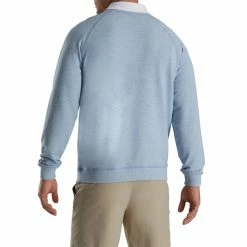 FootJoy French Terry Crewneck -golf ball Shop footjoy french terry crewneck dove grey heather 02 41770.1673902079