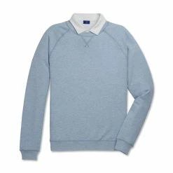 FootJoy French Terry Crewneck -golf ball Shop footjoy french terry crewneck dove grey heather 04 90327.1673904536