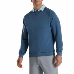 FootJoy French Terry Crewneck -golf ball Shop footjoy french terry crewneck ink heather 01 69774.1673900337