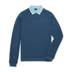 FootJoy French Terry Crewneck -golf ball Shop footjoy french terry crewneck ink heather 04 31878.1673900204