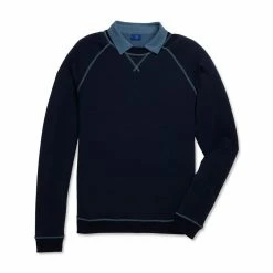 FootJoy French Terry Crewneck -golf ball Shop footjoy french terry crewneck navy 04 46401.1673904993