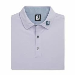FootJoy Heather Stretch Pique Solid Self Collar Polo - FJ Logo -golf ball Shop footjoy heather stretch pique solid self collar polo fj logo dusty purple heather 04 99775.1676582638