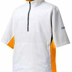 FootJoy Hydrolite Short Sleeve Rain Shirt - Previous Season Style -golf ball Shop footjoy hydrolite short sleeve rain shirt previous season style white yellow black 01 75939.1632930642