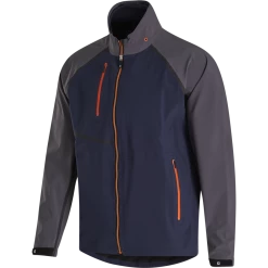 FootJoy HydroTour Rain Jacket -golf ball Shop footjoy hydrotour rain jacket navy charcoal orange 01 82710.1646061159