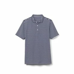 FootJoy Junior Striped Pique Self Collar Polo