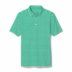 FootJoy Junior Striped Pique Self Collar Polo 17 FootJoy Junior Striped Pique Self Collar Polo -golf ball Shop footjoy junior striped pique self collar polo spearmint white 01 84573.1676595274