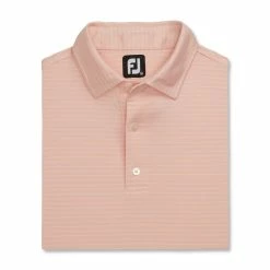 FootJoy Lisle Classic Pencil Stripe Polo -golf ball Shop footjoy lisle classic pencil stripe polo quartz pink white 04 08477.1673902595