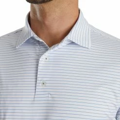 FootJoy Lisle Classic Pencil Stripe Polo -golf ball Shop footjoy lisle classic pencil stripe polo white royal 03 84407.1673901067