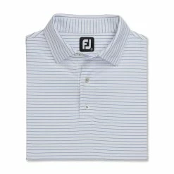 FootJoy Lisle Classic Pencil Stripe Polo -golf ball Shop footjoy lisle classic pencil stripe polo white royal 04 00017.1673901594