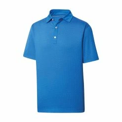 FootJoy Lisle Diamond Dot Print Self Collar Polo -golf ball Shop footjoy lisle diamond dot print self collar polo royal 01 57038.1648733535