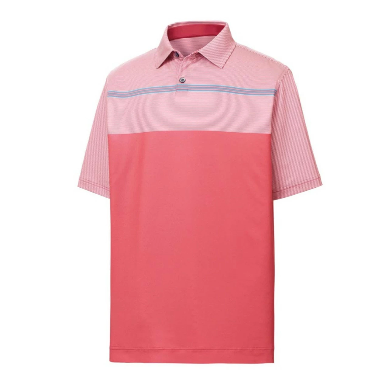 FootJoy Lisle Engineered Pinstripe Self Collar Polo 3 FootJoy Lisle Engineered Pinstripe Self Collar Polo