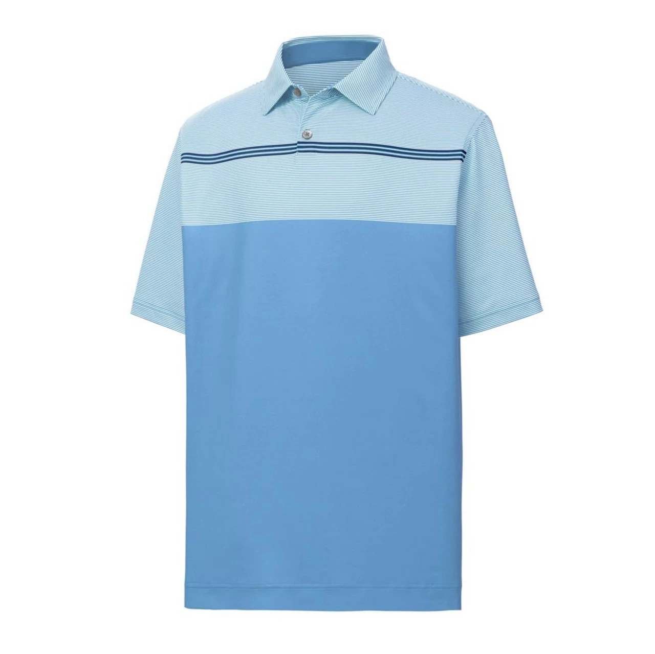 FootJoy Lisle Engineered Pinstripe Self Collar Polo 4 FootJoy Lisle Engineered Pinstripe Self Collar Polo - Image 2