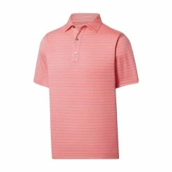 FootJoy Lisle Triple Pinstripe Self Collar Polo 21 FootJoy Lisle Triple Pinstripe Self Collar Polo -golf ball Shop footjoy lisle triple pinstripe self collar polo coral 01 46357.1676597079