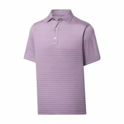 FootJoy Lisle Triple Pinstripe Self Collar Polo 27 FootJoy Lisle Triple Pinstripe Self Collar Polo -golf ball Shop footjoy lisle triple pinstripe self collar polo lavender 01 62854.1676585914