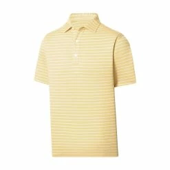 FootJoy Lisle Triple Pinstripe Self Collar Polo 30 FootJoy Lisle Triple Pinstripe Self Collar Polo -golf ball Shop footjoy lisle triple pinstripe self collar polo lemonade 01 15691.1676591025