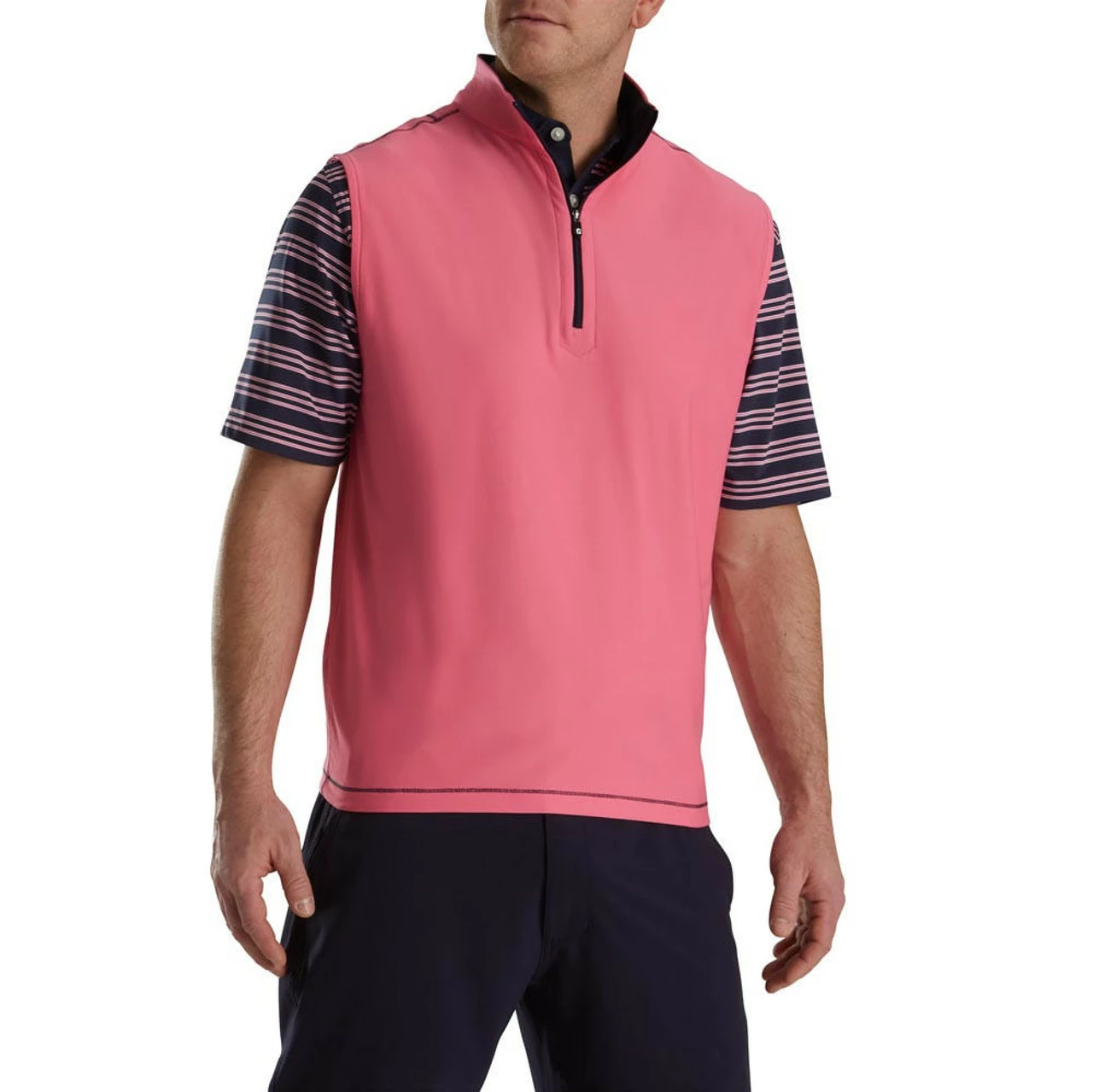 FootJoy Quarter-Zip Brushed Back Vest 3 FootJoy Quarter-Zip Brushed Back Vest