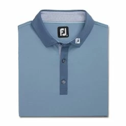 FootJoy Solid Spiral Print Trim Lisle Self Collar Polo - FJ Logo -golf ball Shop footjoy solid spiral print trim lisle self collar polo fj logo 04 04071.1676579704