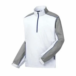 FootJoy Sport Windshirt 22 FootJoy Sport Windshirt -golf ball Shop footjoy sport windshirt white grey royal 01 70111.1646236671
