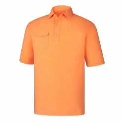 FootJoy Spun Poly Chest Pocket Polo - Self Collar - Athletic Fit - Closeout
