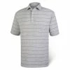 FootJoy Spun Poly Stripe Polo - Self Collar - Closeout 2 FootJoy Spun Poly Stripe Polo - Self Collar - Closeout -golf ball Shop footjoy spun poly stripe polo self collar heather grey 01 19316.1632420088