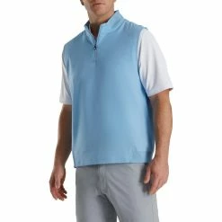 FootJoy Stretch Woven Vest With Knit Accents