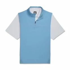 FootJoy Stretch Woven Vest With Knit Accents -golf ball Shop footjoy stetch woven vest with knit accents dusk blue 04 20236.1673899702