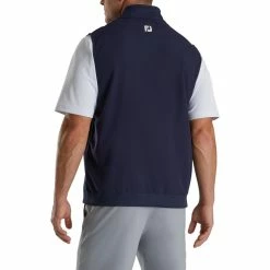 FootJoy Stretch Woven Vest With Knit Accents -golf ball Shop footjoy stetch woven vest with knit accents navy 02 24814.1673901543