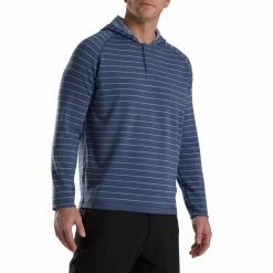 FootJoy Striped Hoodie -golf ball Shop footjoy striped hoodie bluestone denim 01 84858.1673900403