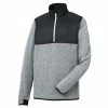FootJoy Sweater Fleece Pullover 1 FootJoy Sweater Fleece Pullover -golf ball Shop footjoy sweater fleece pullover heather grey black 01 53387.1632772744