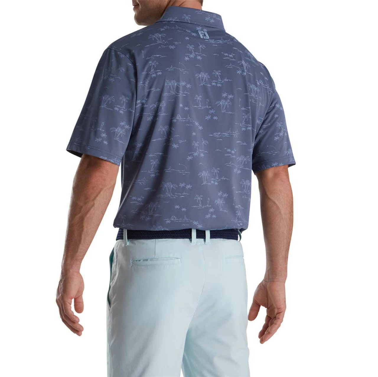 FootJoy Tropic Golf Print Lisle Self Collar Polo 12 FootJoy Tropic Golf Print Lisle Self Collar Polo - Image 10