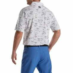 FootJoy Tropic Golf Print Lisle Self Collar Polo 19 FootJoy Tropic Golf Print Lisle Self Collar Polo -golf ball Shop footjoy tropic golf print lisle self collar polo white black 02 99642.1673902535