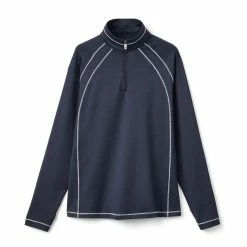 FootJoy Women's 1/4 Zip Jersey -golf ball Shop footjoy womens 1 4 zip jersey navy 01 41653.1633108983