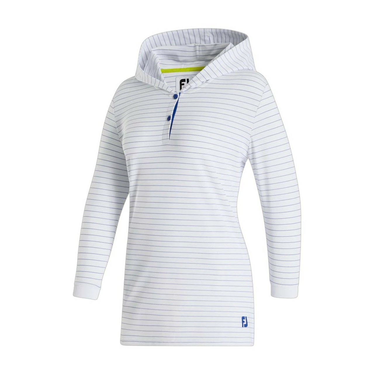 FootJoy Women's 3/4 Sleeve Pinstripe Hoodie 7 FootJoy Women's 3/4 Sleeve Pinstripe Hoodie - Image 5